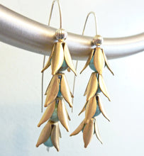Load image into Gallery viewer, Bellflower Turquoise Earrings
