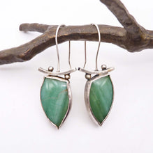 Load image into Gallery viewer, Opalized Petrified Wood Balance Earrings

