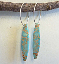 Load image into Gallery viewer, Sea Sediment Jasper Hoop Earrings
