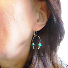Load image into Gallery viewer, Turquoise Archway Earrings
