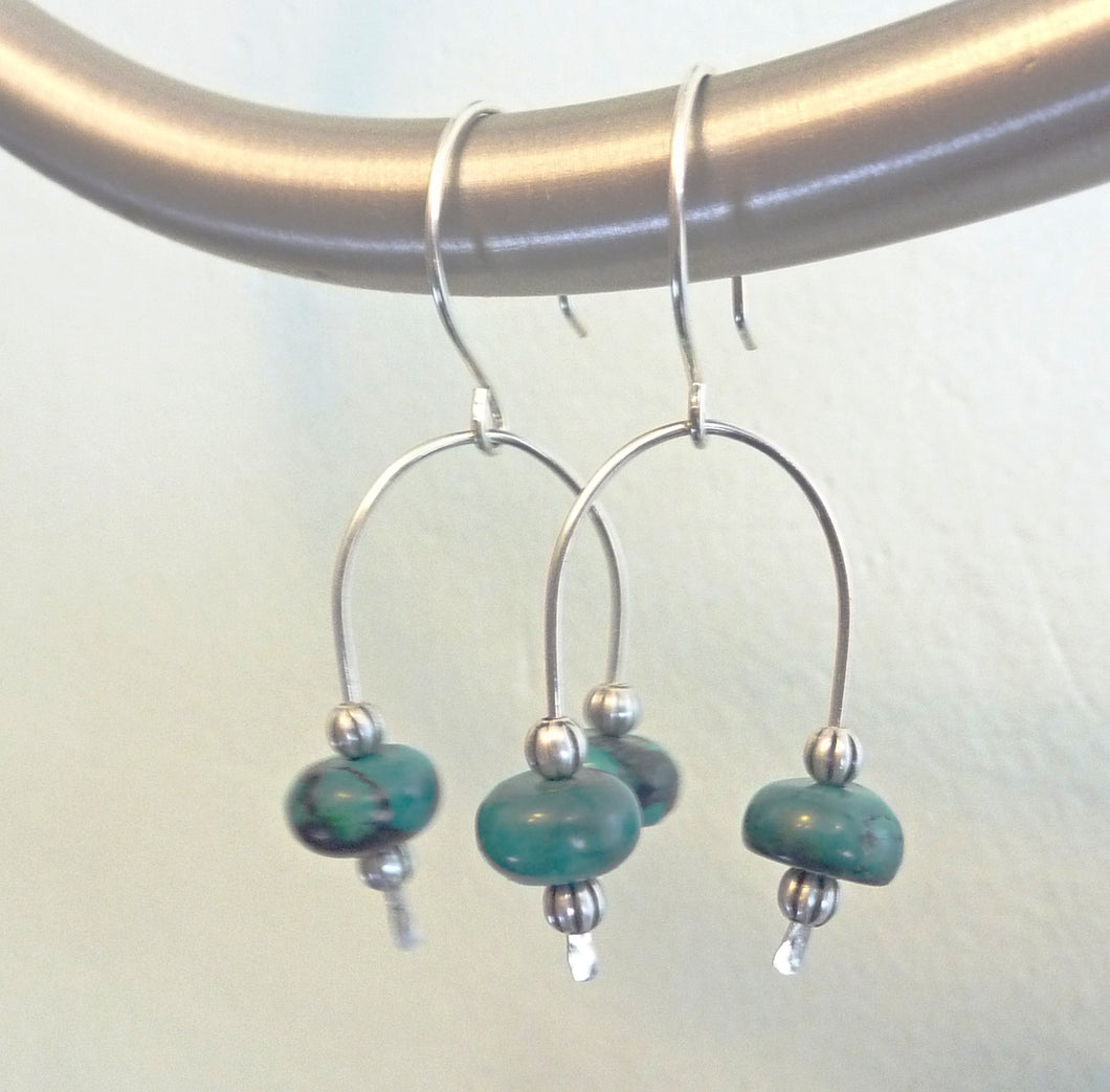 Turquoise Archway Earrings