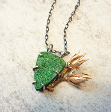 Load image into Gallery viewer, Rare Uvarovite Wildflower Necklace
