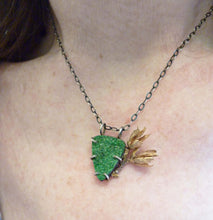 Load image into Gallery viewer, Rare Uvarovite Wildflower Necklace
