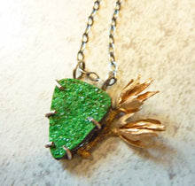 Load image into Gallery viewer, Rare Uvarovite Wildflower Necklace
