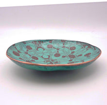 Load image into Gallery viewer, Celtic Pattern Bowl, Hand-Enamel Hammered Copper Bowl
