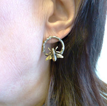 Load image into Gallery viewer, Fly on Branch Earrings

