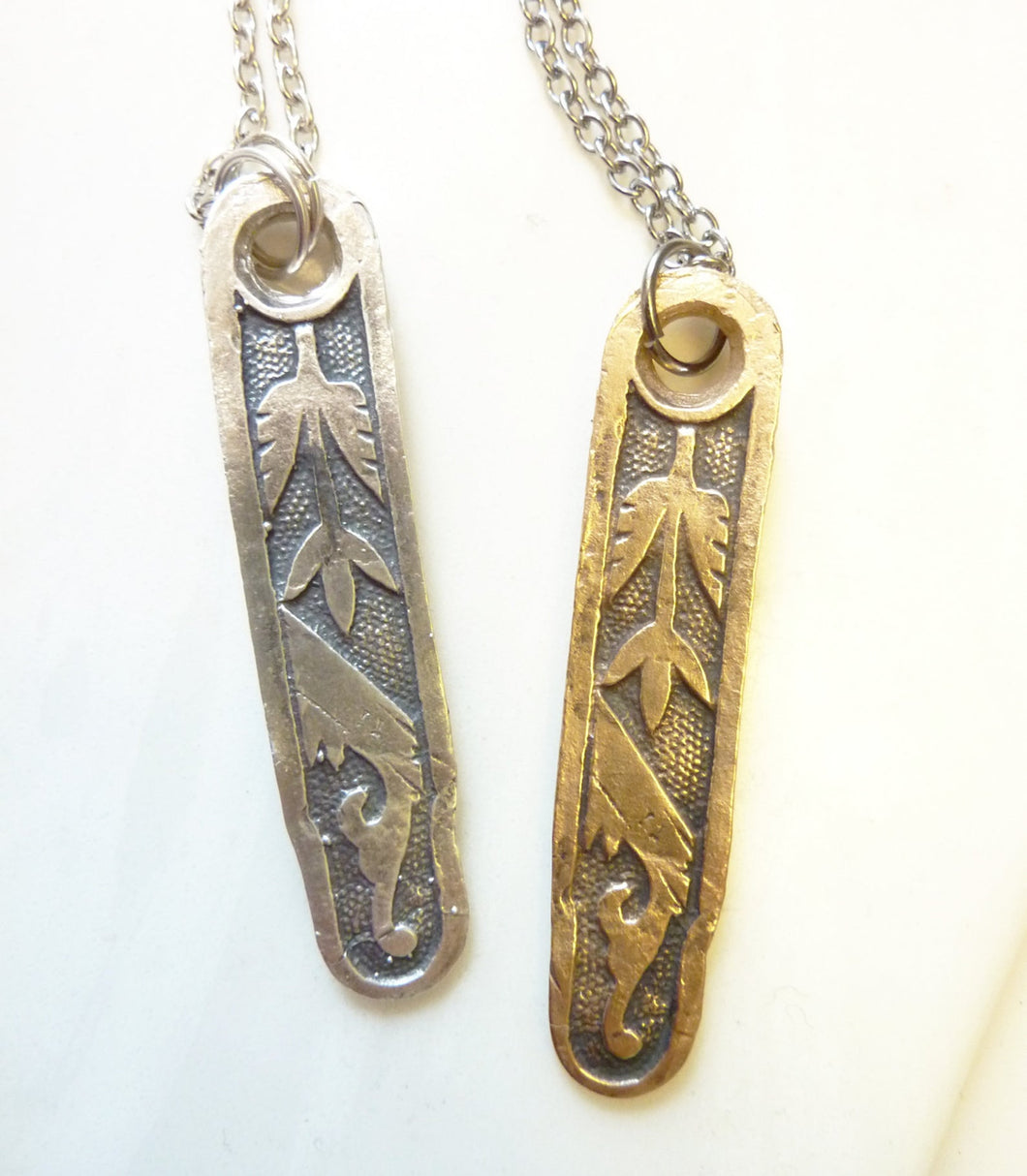 Eastlake Pendant, Bronze or Sterling Silver