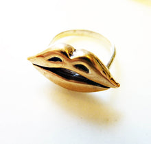 Load image into Gallery viewer, Hot Lips Ring, Bronze or Sterling Silver
