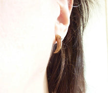 Load image into Gallery viewer, Coyote Claw Earrings, Solid Bronze or Sterling Silver

