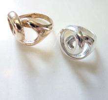 Load image into Gallery viewer, Spiral Heart Ring, Bronze or Sterling Silver
