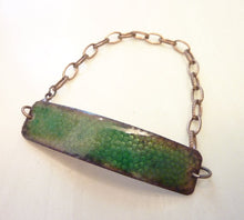 Load image into Gallery viewer, Snakeskin Copper Enamel Bracelet
