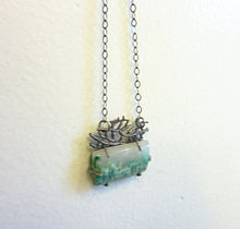 Load image into Gallery viewer, Plume Moss Agate Sea Lace Pendant
