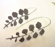 Load image into Gallery viewer, Olive Branch Earrings, Bronze or Sterling Silver Leaves
