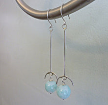 Load image into Gallery viewer, Cloud Orb Earrings, 1950s Rare Vintage Japanese Glass Beads
