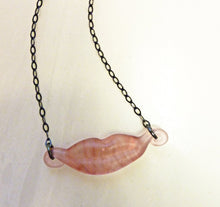 Load image into Gallery viewer, Kiss Necklace, Vintage Handmade Japanese Glass
