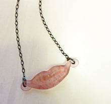 Load image into Gallery viewer, Kiss Necklace, Vintage Handmade Japanese Glass
