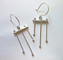 Load image into Gallery viewer, Trident Earrings, Sterling Silver
