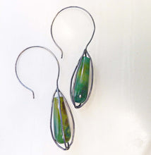 Load image into Gallery viewer, Caged Agate Earrings
