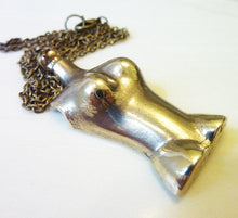 Load image into Gallery viewer, Torso Pendant, Doll Body Necklace, Bronze or Sterling Silver
