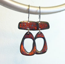 Load image into Gallery viewer, Abstract Enamel Earrings
