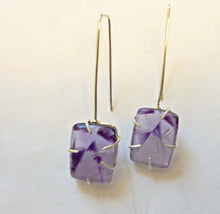 Load image into Gallery viewer, amestyst star crystal earrings
